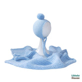 Handspun Chunky Wool Layer with Bonnet SR097 | NB | Sky Blue